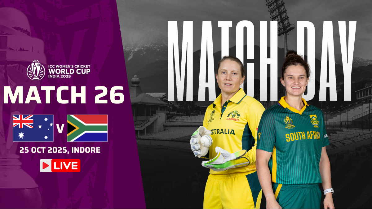 Australia vs South Africa Live Score, Women’s ODI World Cup 2025: SA 43/4, King picks two in one over